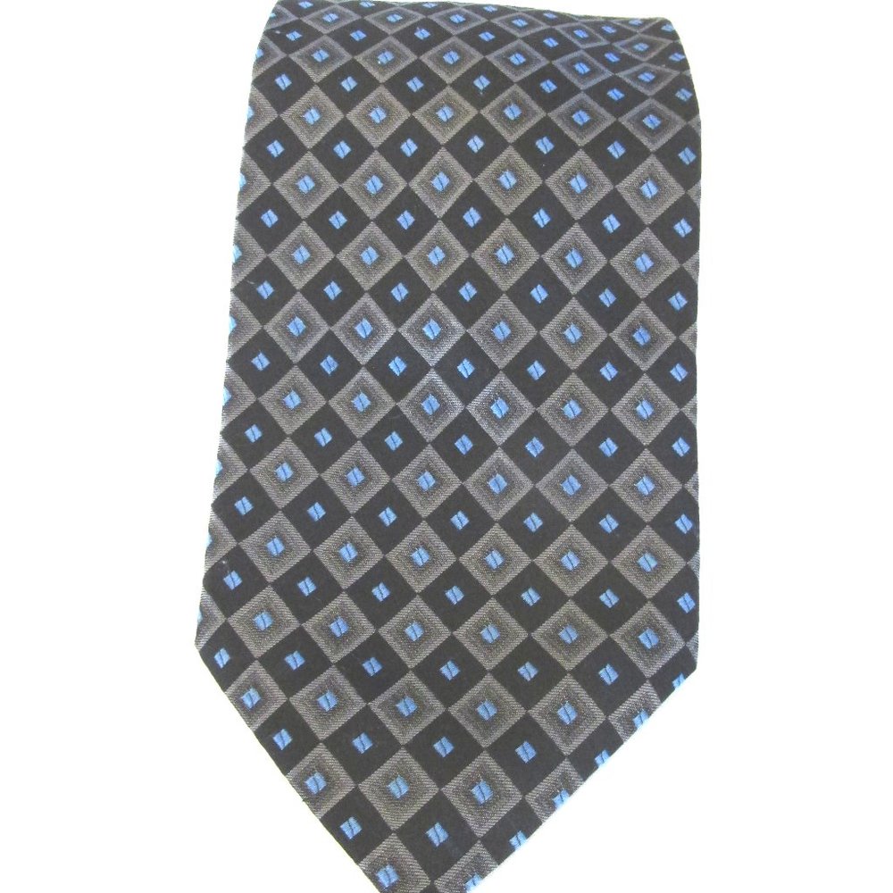 Vintage mens silk tie, handmade silk tie